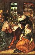 Jacopo Robusti Tintoretto Christ in the House of Martha and Mary oil painting reproduction